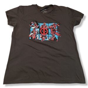 Deadpool Top Size Large Marvel Comics Graphic Print T-Shirt Geek Fuel Exclusive